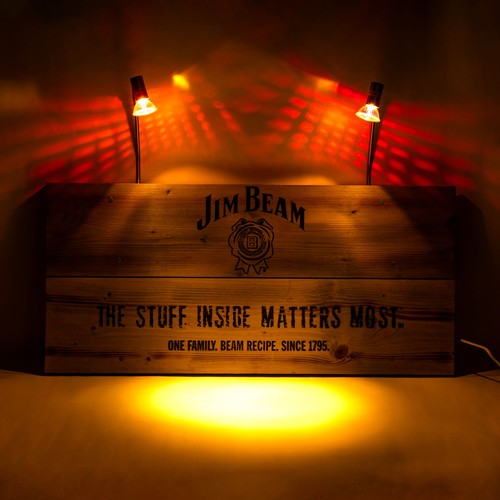Jim beam whisky neon - beam,
