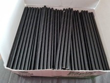 400 Schwarze Bio Papier Trinkhalme Cocktail Halme