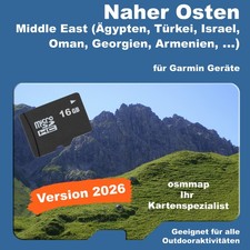 Naher Osten Middle East Karte
