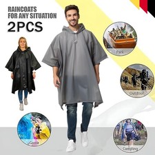 2X Poncho Regenponcho mit
