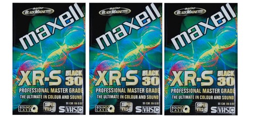 Maxell vhs xr s - maxell, 30min