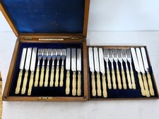 12 Personen Fischbesteck um 1900, Mappin Brothers London