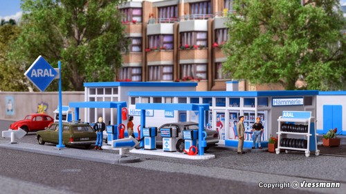 Kibri 38541 aral tankstelle - kibri, h0