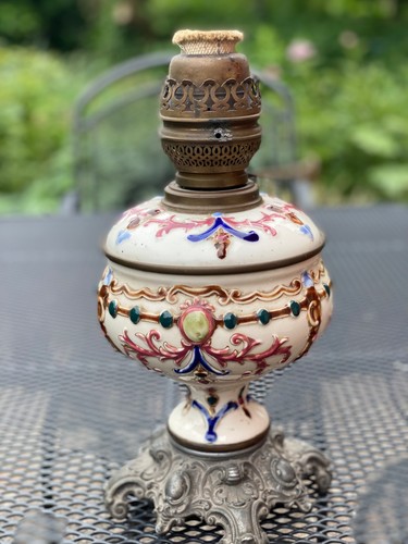 Alte petroleum tisch lampe - alte,