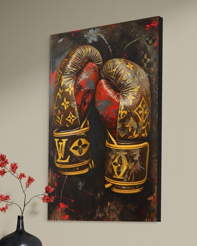 Boxhandschuhe leinwand bild - boxhandschuhe,