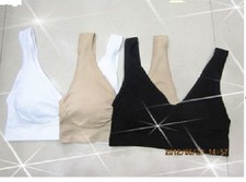 Sport BH Komfort BH Wohlfühl BH BRA Bustier Body Top Microfaser 3-er Set XXL 