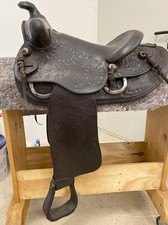 Alter Westernsattel Old Style, Buckaroo, Ranch, Cowboy