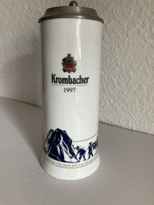 Krombacher Jahreskrug 1997, Porzellan mit Deckel, limit. Auflage mit  Zertifikat