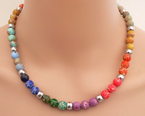 Halskette edelstein schmuck - halskette,