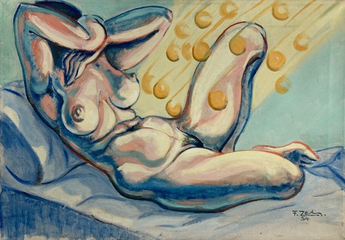 ölbild 1954 fritz zeh - 1954,