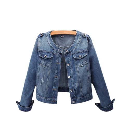 Damen jeansjacke jeans mantel - jeansjacke,
