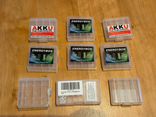 Akku-/Batterie-Box f. AA und AAA, Aufbewahrung, Schachtel, Case, Schutz, 9 Stück