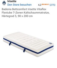 Badenia Irisette VITAFLEX Kaltschaum Matratze 90x200cm H3 (Abholung in Hamburg)