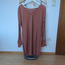 Sexy Partykleid Minikleid Glitzer-Kleid 38 - 42  gold/braun 2XL