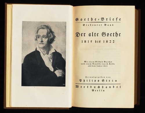 Der alte goethe 1815 - bis, 1822