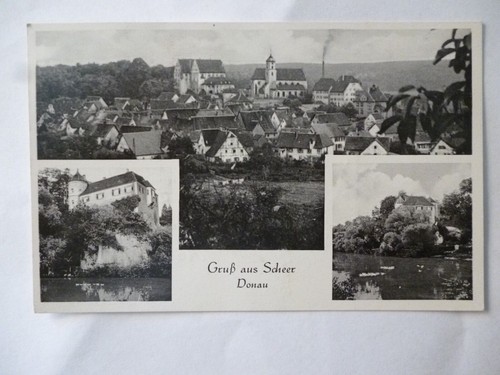 Ansichtskarte scheer donau - ansichtskarte,