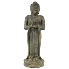 Buddha Figur Skulptur Stein Gartenfigur Lavasand Bali Buddha Gott Deko 50 cm