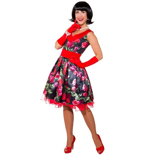 Rockabilly kostüm miss - kostüm, flower