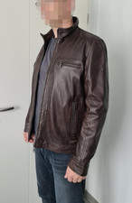 Bugatti Lederjacke "Matti", Dunkelbraun, Gr. 50