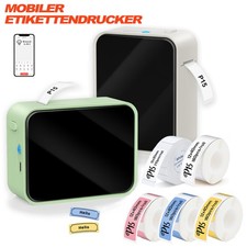 Etikettendrucker Bluetooth P15 Etikettiergerät Labeldrucker Beschriftungsgerät