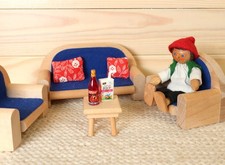 Puppenstube Sofa 2 Sessel und