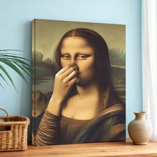 Mona Lisa Lustiges Badezimmer