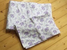 Shabby chic - 1 Bettbezug und 1 Kissenbezug Bauernstoff lila