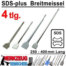 4-tlg SDS-plus Breitmeißel