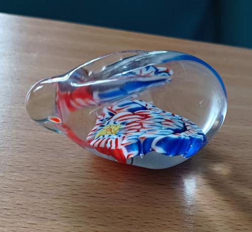 Vintage kunst glas - kunst, kaninchen