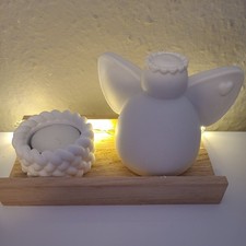 1 Schutzengel 1 Teelichthalter