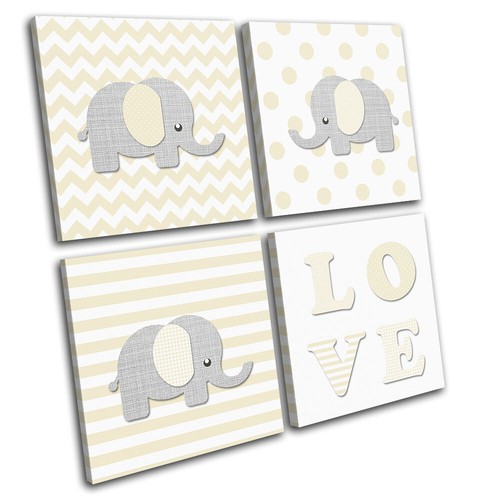 Cute baby elephant yellow - cute, for