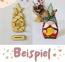 Weihnachtsdeko Wichtel Rentier zum selber machen/ Bastelbedarf