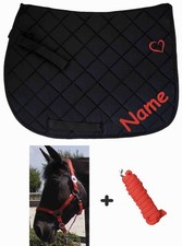 Halfterset  rot mit Schabracke