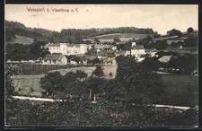 Weinzierl, Totalansicht vom Ortsrand aus, Ansichtskarte 