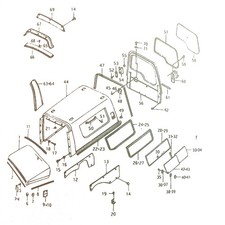 HARD-TOP TO TARGA BAR / RUBBER