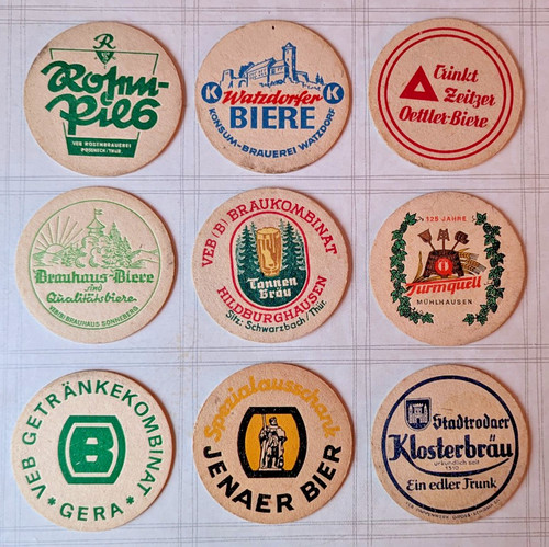 Bierdeckel ddr pössneck - bierdeckel,