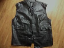 Damen Weste Kunstleder Schwarz Gr. XXL gefüttert, ungetragen