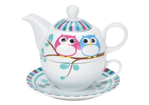 Teekanne tasse eule tea for - +tasse,
