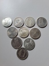 Konvolut 5 Deutsche Mark Stücke (10 Münzen) unterschiedlichen Persönlichkeiten