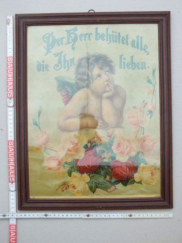 Haussegen chromolitho engel - ,