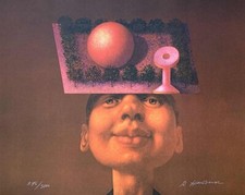 Rudolf Hausner "Kopf mit