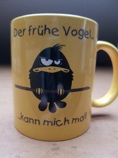 RAHMENLOS Kaffeetasse für den Morgenmuffel Der frühe Vogel kann mich mal