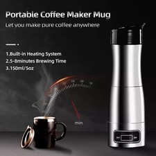 Elektrische Kaffee Espressomaschine Maschine Tragbar Multifunktion Auto Reise 12/24V
