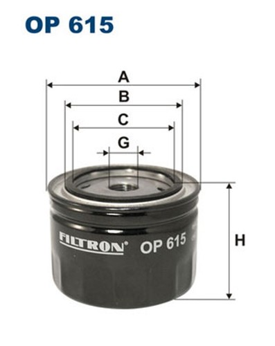 Filtron ölfilter 615 - filtron,