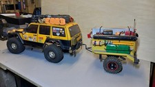 RC Crawler DF 1:10 Jeep Cherokee mit Trailer Zubehör Alufelgen Akku FB