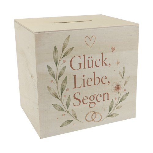 Spardose holz glück - holz,