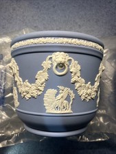 Wedgwood Blau jasperware Topf in gutem Zustand