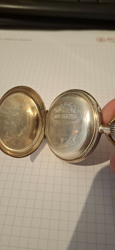 Antike silber taschenuhr - silber-taschenuhr, um