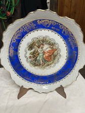 Oskar Schlegelmilch Schale 29cm  Nr. 6 Frauenmotiv mit Ständer