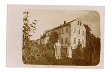 P65 Altes Gebäude Bauernhof ? in Ohorn Familienszene Original echt Foto RARITÄT